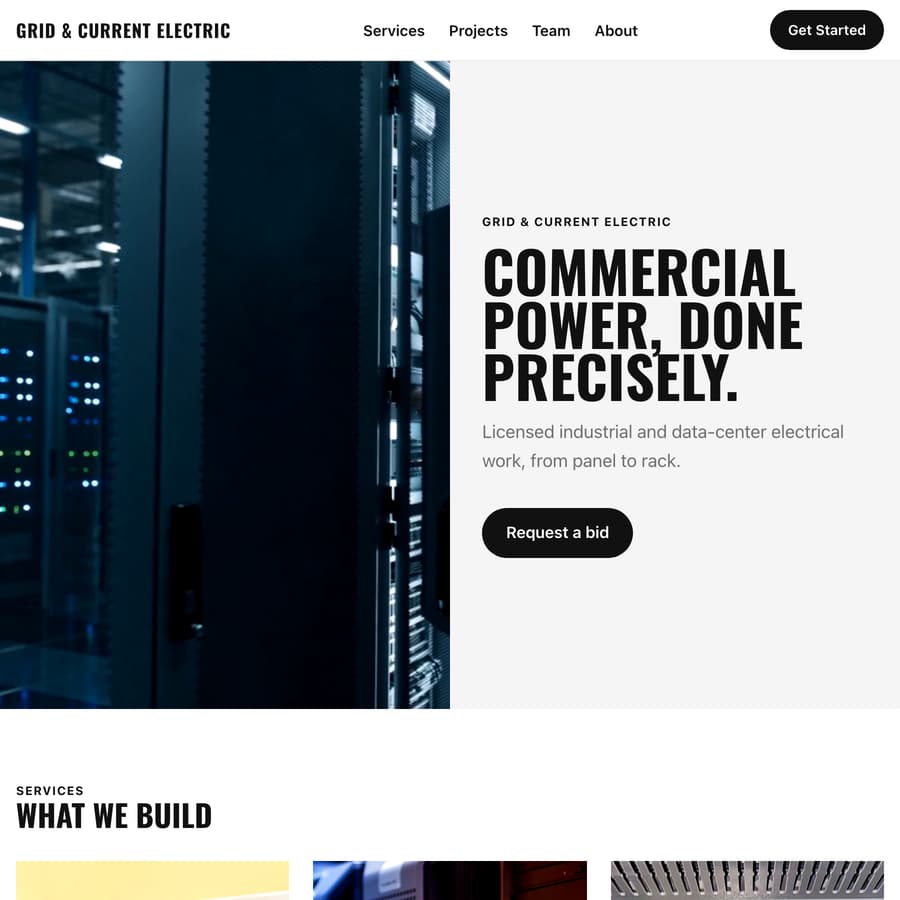 Grid & Current Electric demonstration site
