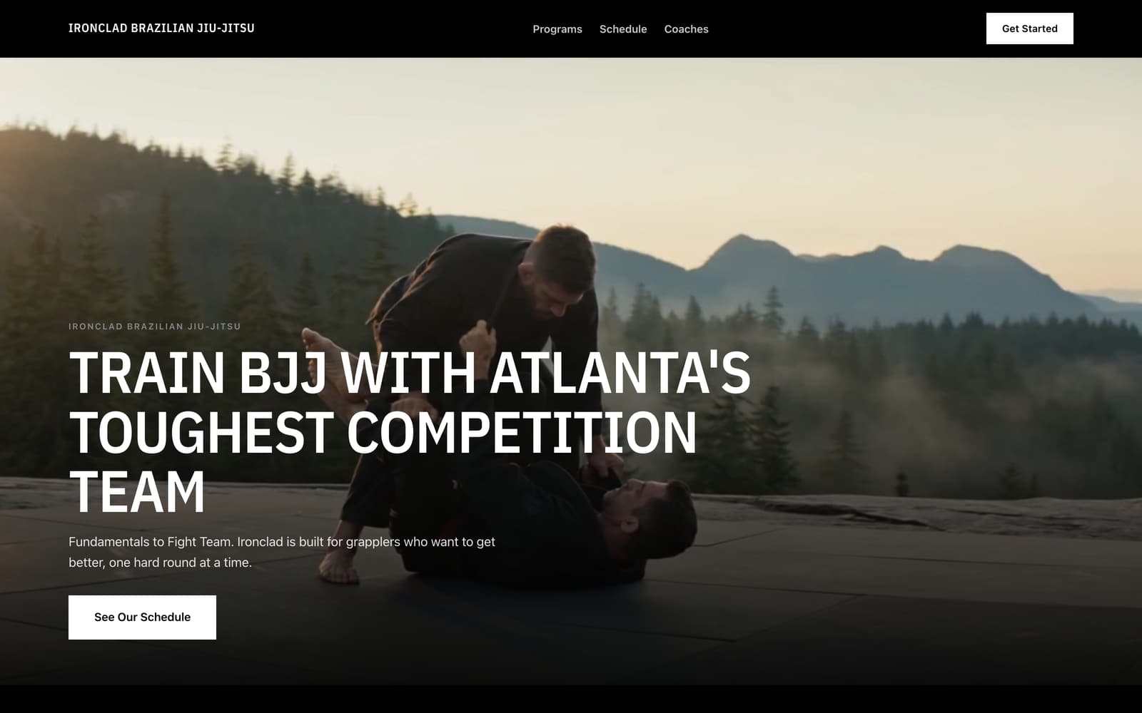 Ironclad Brazilian Jiu-Jitsu demonstration site